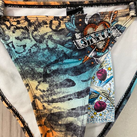 NWT sinful by Affliction hydrogen bikini bottom L - Picture 2 of 4